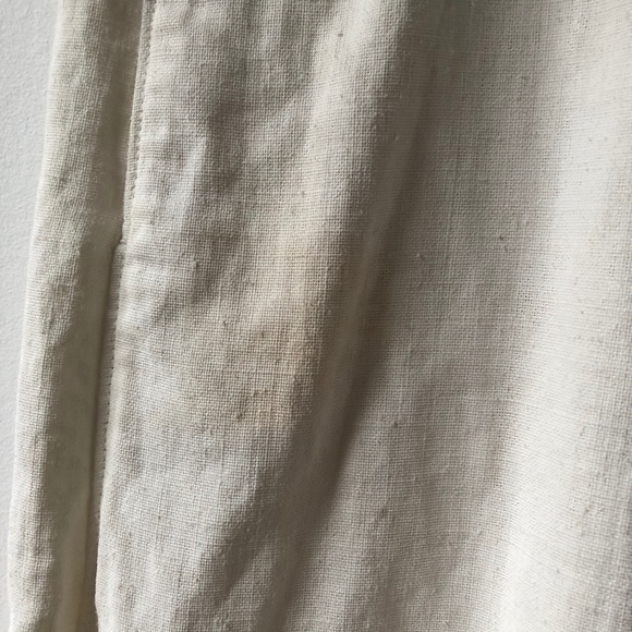 Lemaire Wide legged cropped coated linen pant - Picture 6 of 15